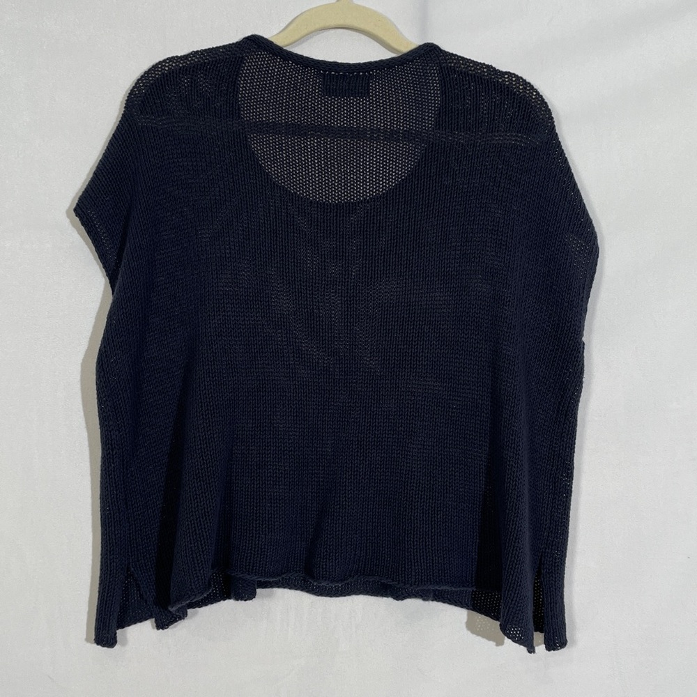 Wooden Ships Sweater Top Size XS Navy Starfish Print - Picture 3 of 8